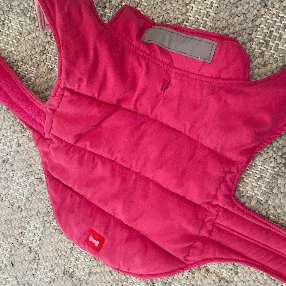 Small pink dog jacket